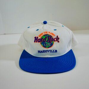 Hard Rock Cafe NASHVILLE Snapback Cap Hat LOVE ALL SERVE ALL - SAVE THE PLANET